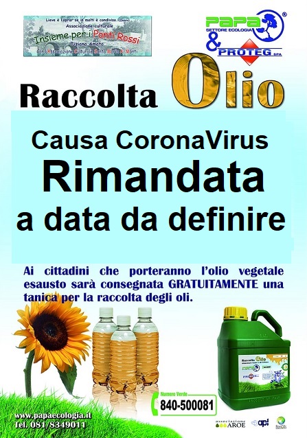 RaccoltaOlioRimandata